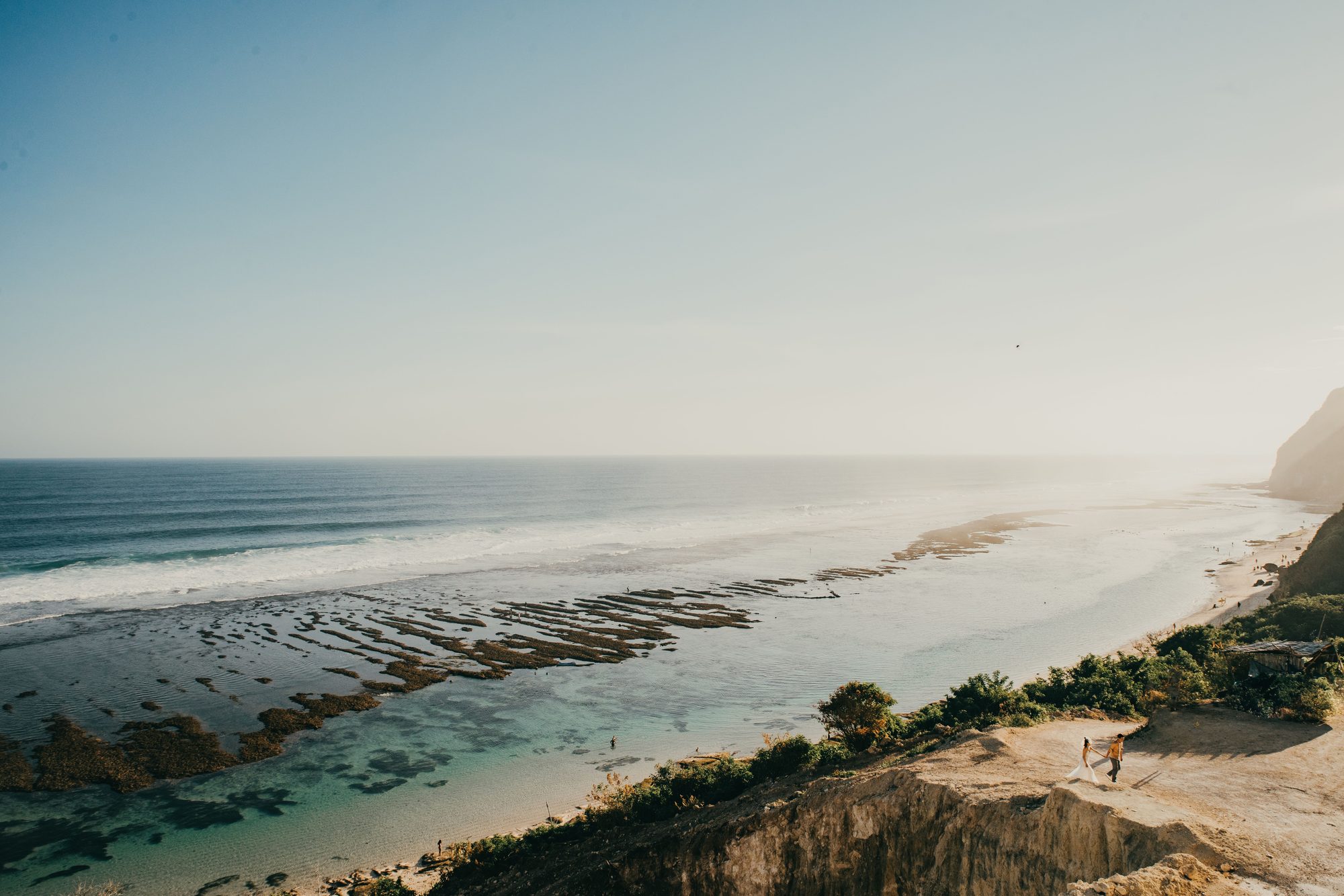 Clifftop beach view in South Bali