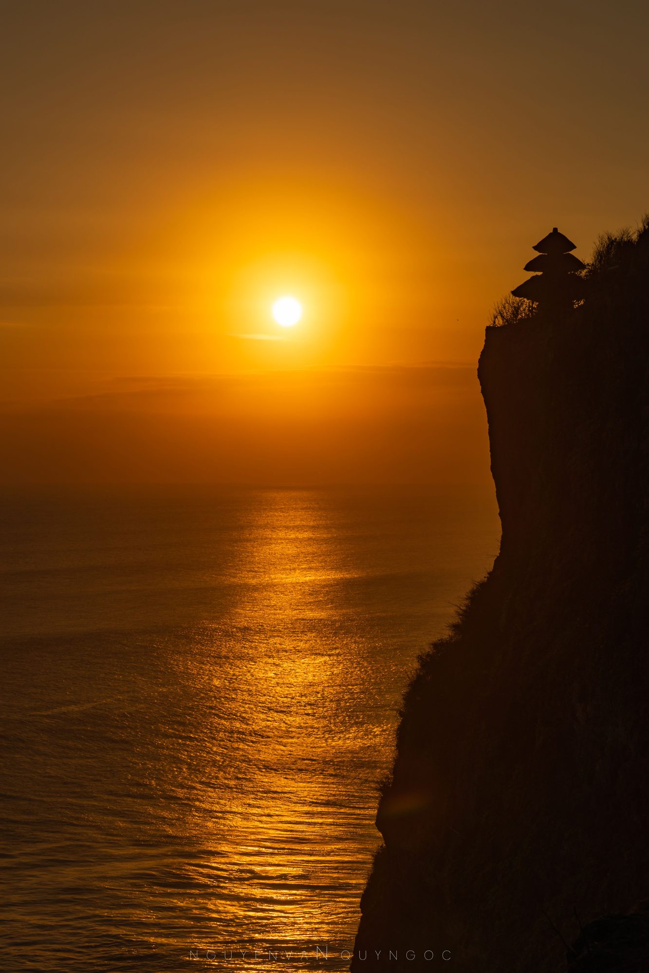 Uluwatu clifftop sunset
